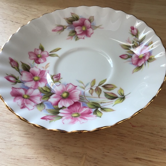 Royal Albert Wild Rose Tea Cup & Saucer - Picture 4 of 9